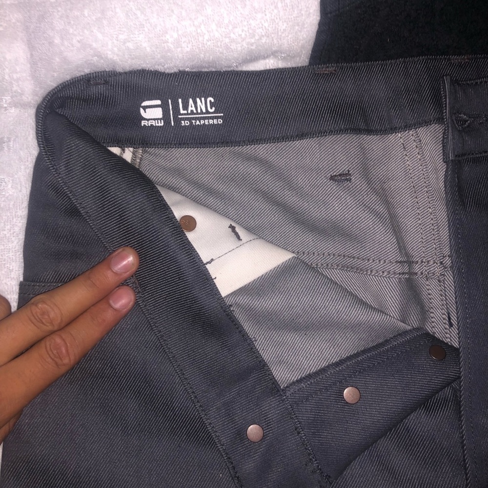 G STAR RAW LANC 3D Tapered Gray Jeans